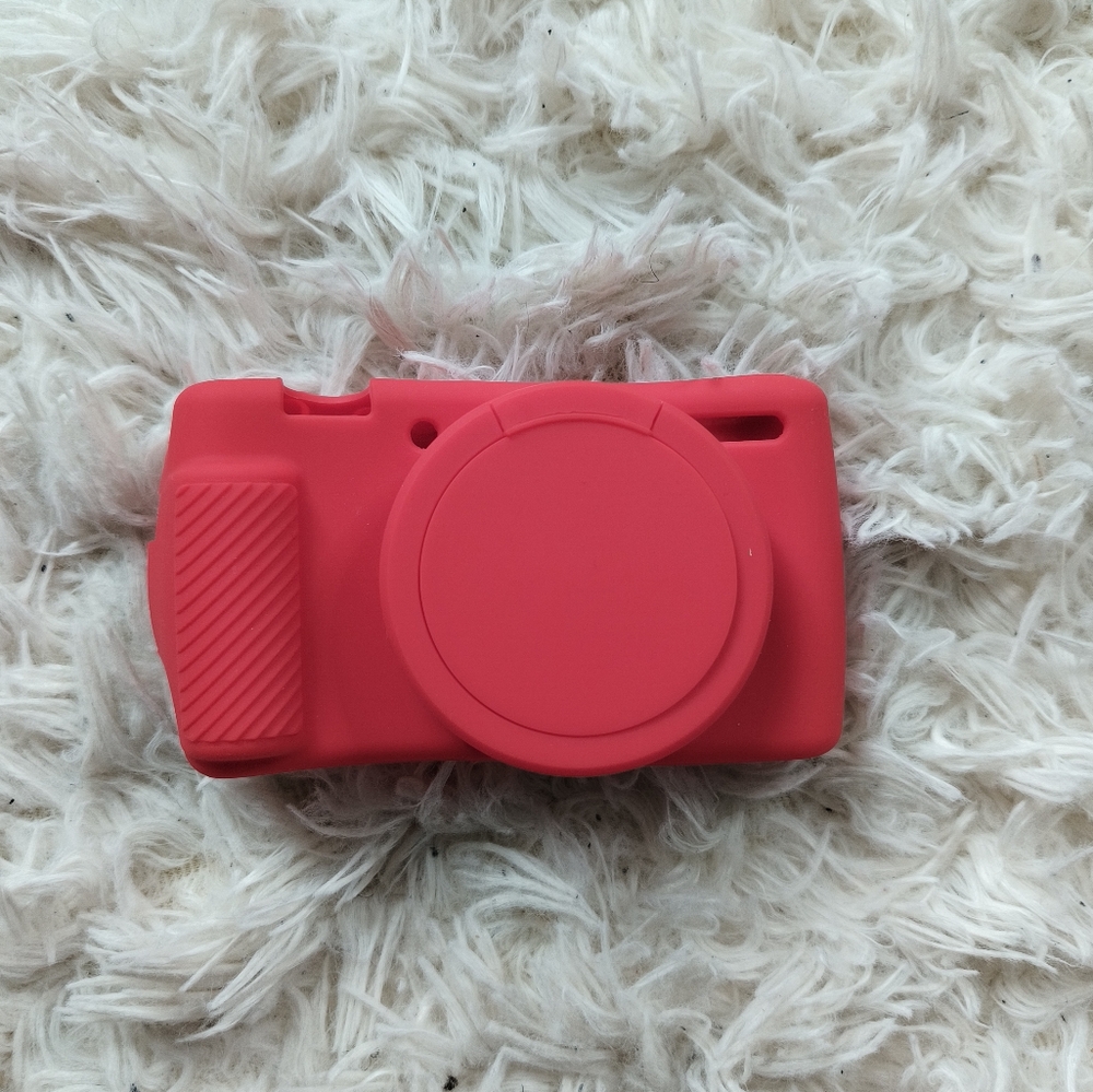 Red Silicone Protective Camera Case For Sony ZV-1